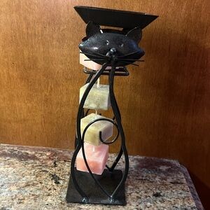 Black Cat Tower with a 1.5” X 1” Candle on a rope